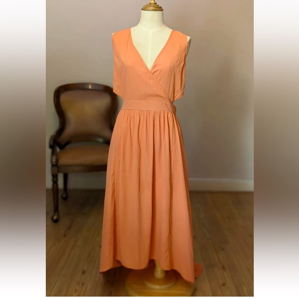 Vintage designer Sheer open back dress
